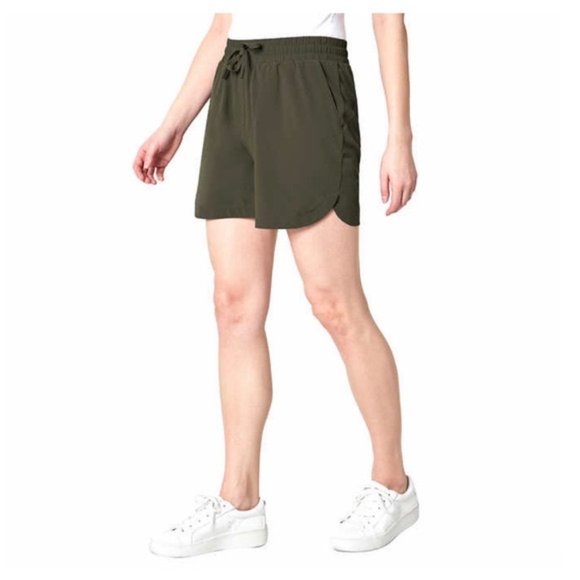 NWT MONDETTA Pull-On Active Shorts with Pockets - Burnt Olive - NWT - Picture 1 of 6